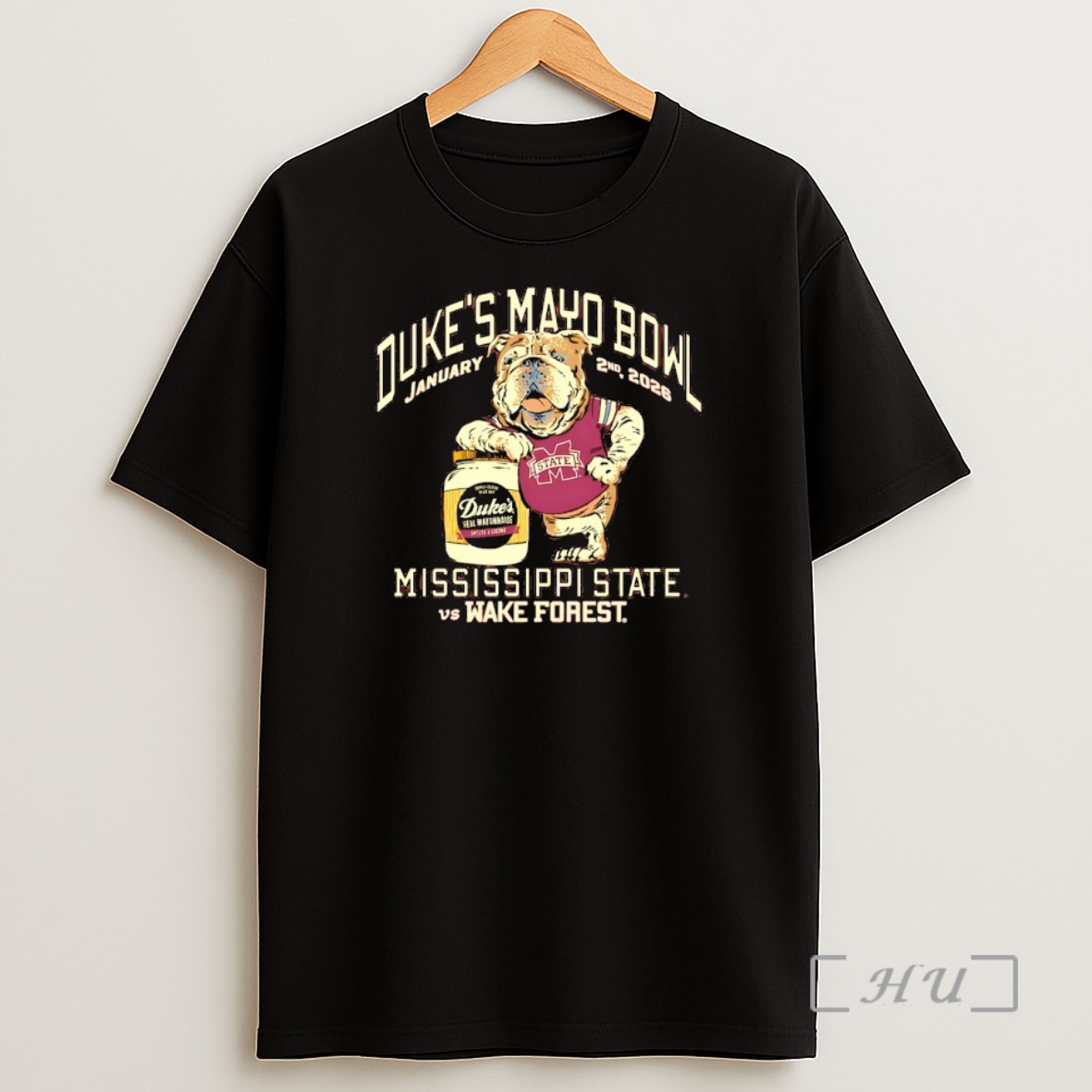 Officials Dukes Mayo Bowl 2026 Mississippi State Bulldogs Vs Wake Forest Demon Deacons Mascot Shirt Sweatshirt Tee