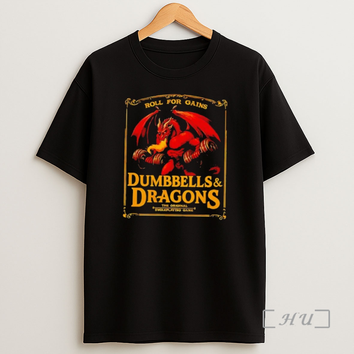 Officials Dungeons And Dragons Roll For Gains Gym Shirt Sweatshirt Tee