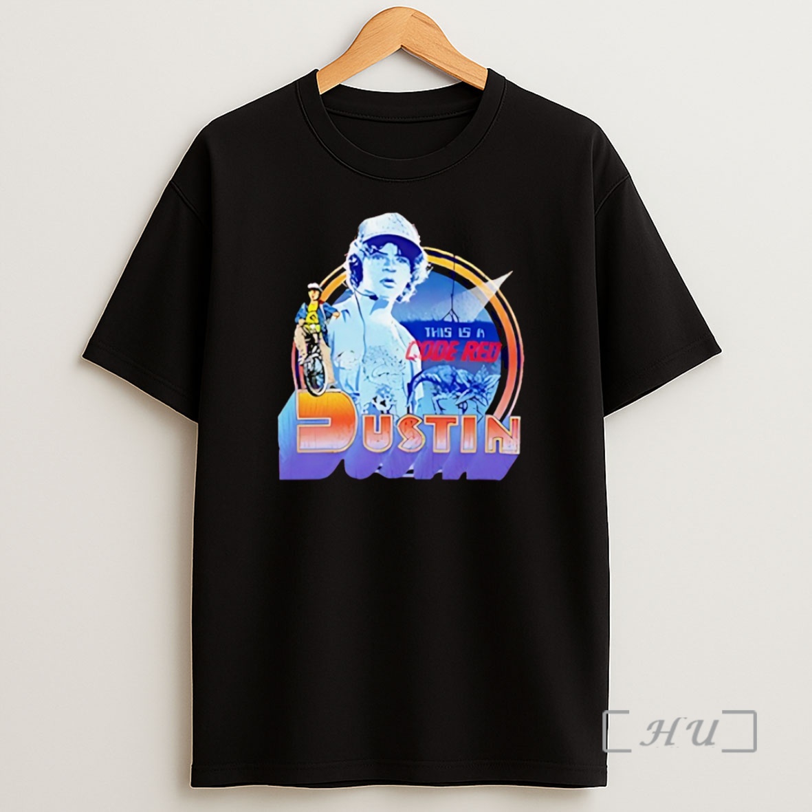 Officials Dustin Stranger Things Demogorgon Code Red Shirt Sweatshirt Tee