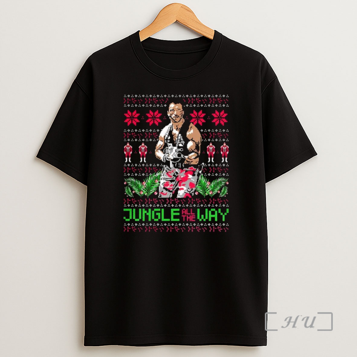 Officials Dutch Predator Jungle All The Way Ugly Christmas Shirt Sweatshirt Tee