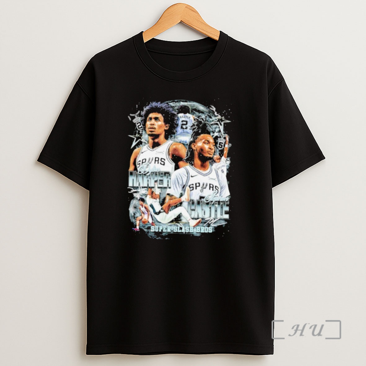 Officials Dylan Harper And Stephon Castle San Antonio Spurs Super Slash Bros Shirt Sweatshirt Tee