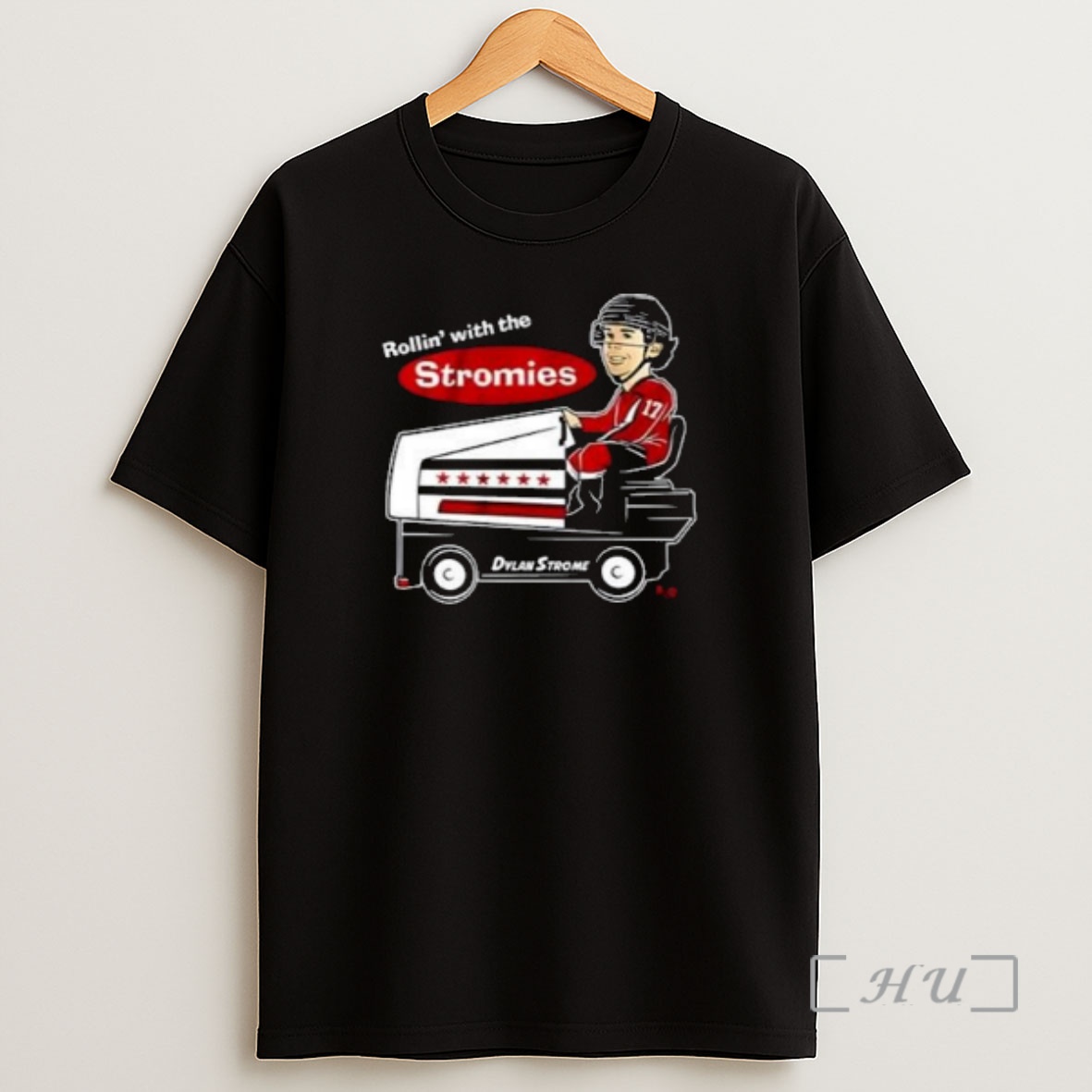 Officials Dylan Strome Rollin With The Stromies 2025 Circle Black Shirt Sweatshirt Tee