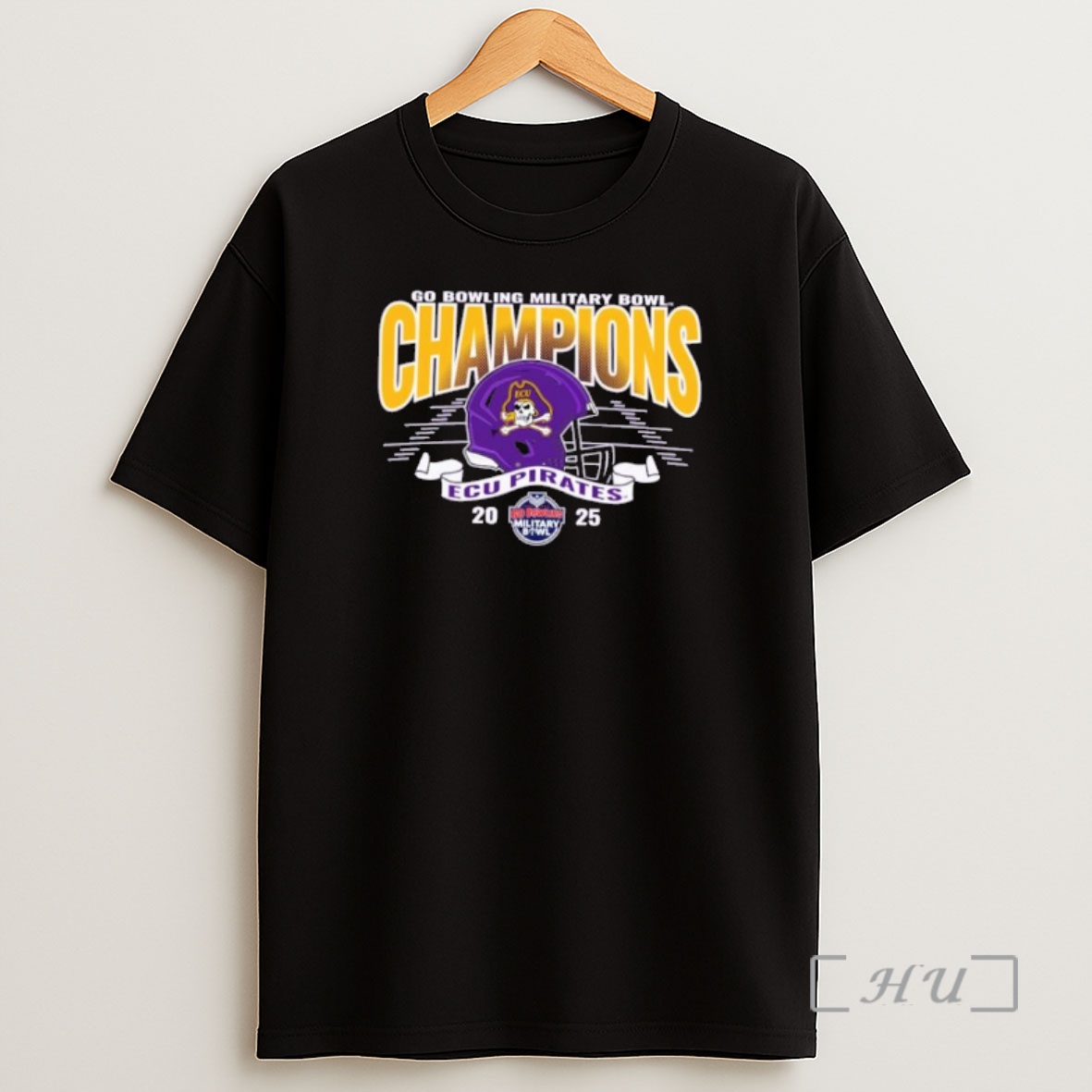 Officials Ecu Pirates 2025 Go Bowling Military Bowl Champions Shirt Sweatshirt Tee