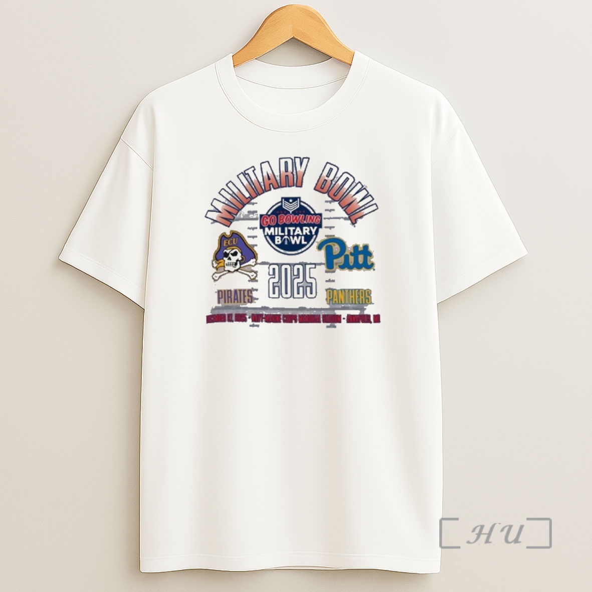 Officials Ecu Pirates Vs Pitt Panthers 2025 Military Bowl Matchup Shirt Sweatshirt Tee