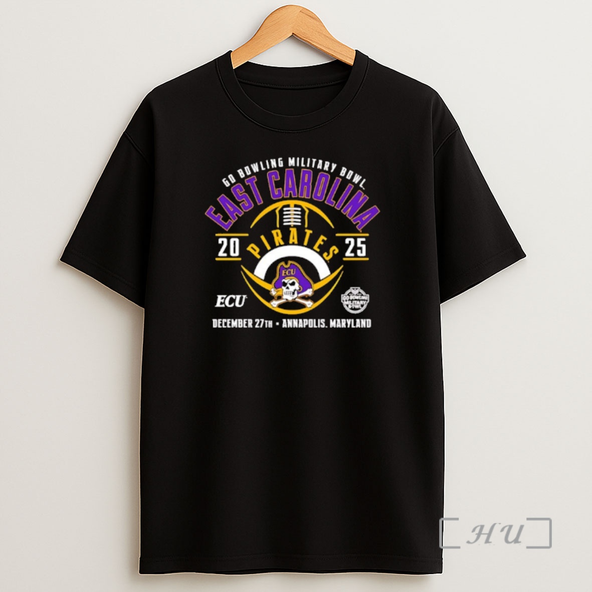 Officials East Carolina Pirates 2025 Go Bowling Military Bowl Shirt Sweatshirt Tee