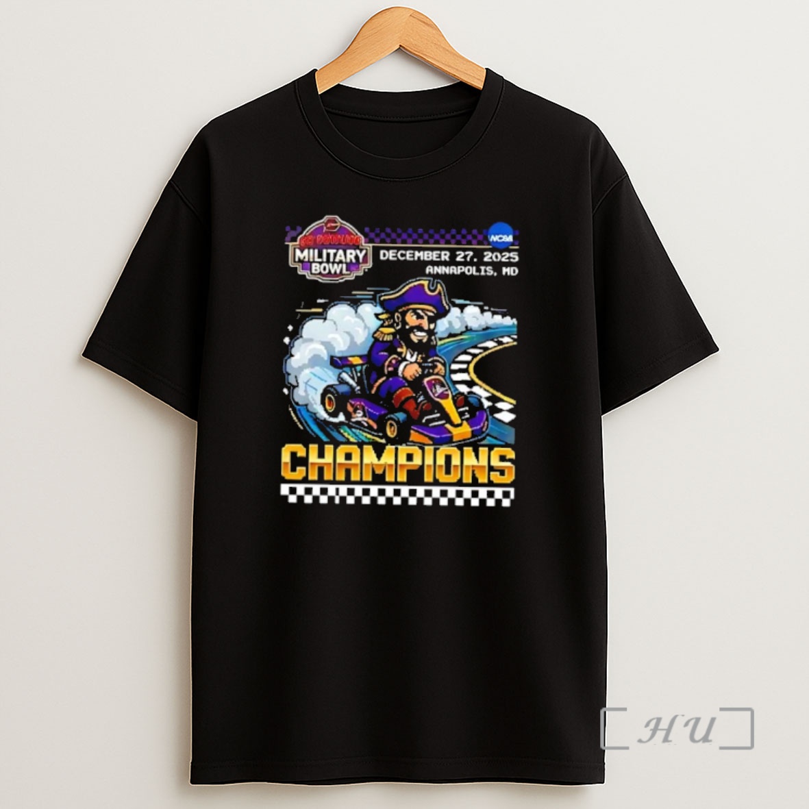 Officials East Carolina Pirates Go Bowling Military Bowl Champions 2025 Navy Marine Corps Memorial Stadium Shirt Sweatshirt Tee