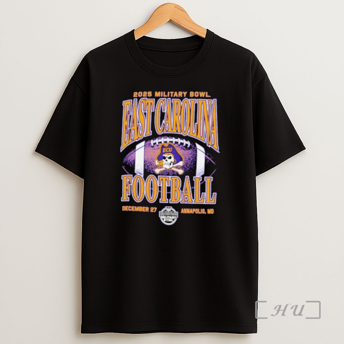 Officials East Carolina Pirates Football 2025 Military Bowl Shirt Sweatshirt Tee
