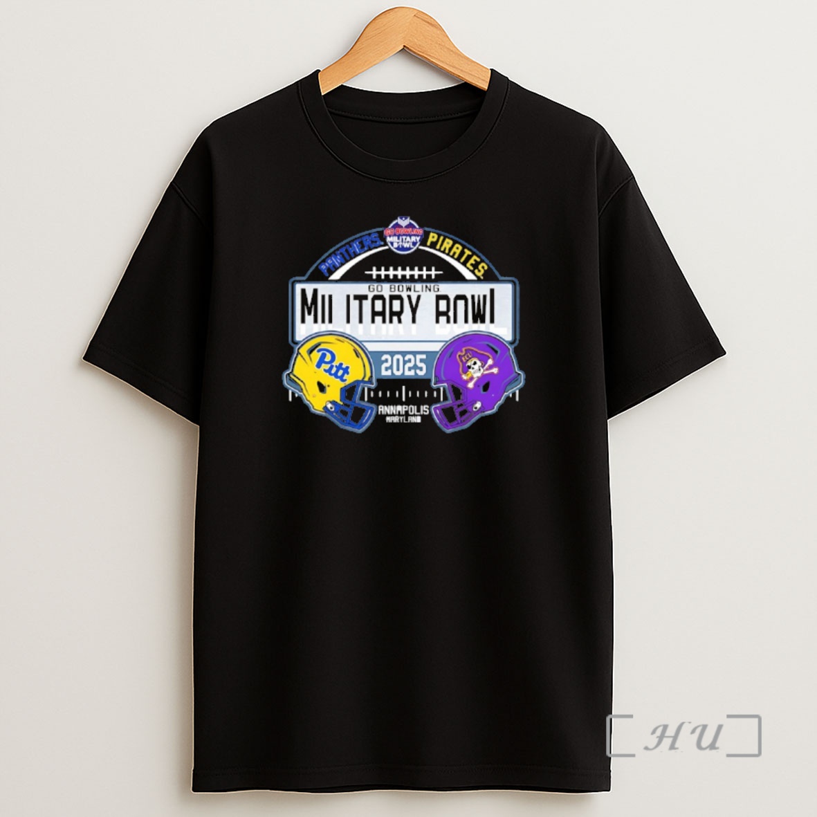 Officials East Carolina Pirates Vs Pitt 2025 Go Bowling Military Bowl Helmets Shirt Sweatshirt Tee