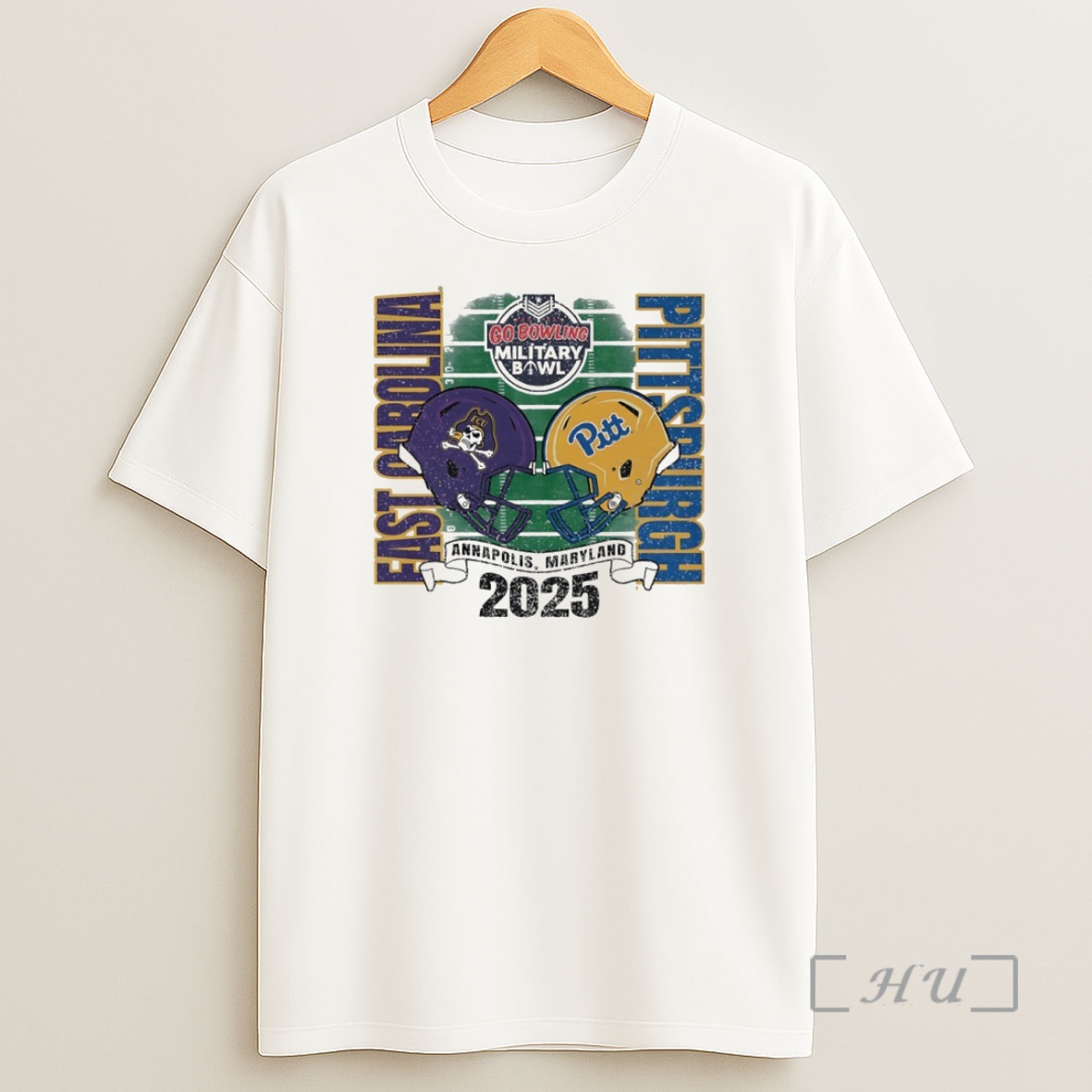 Officials East Carolina Pirates Vs Pitt Panthers 2025 Military Bowl Helmet Circle Shirt Sweatshirt Tee