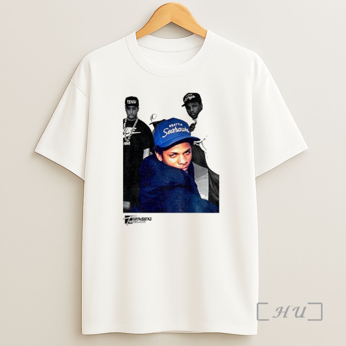 Officials Eazy E Eric Lynn Wright Wearing Seattle Seahawks Cap West Coast Shirt Sweatshirt Tee