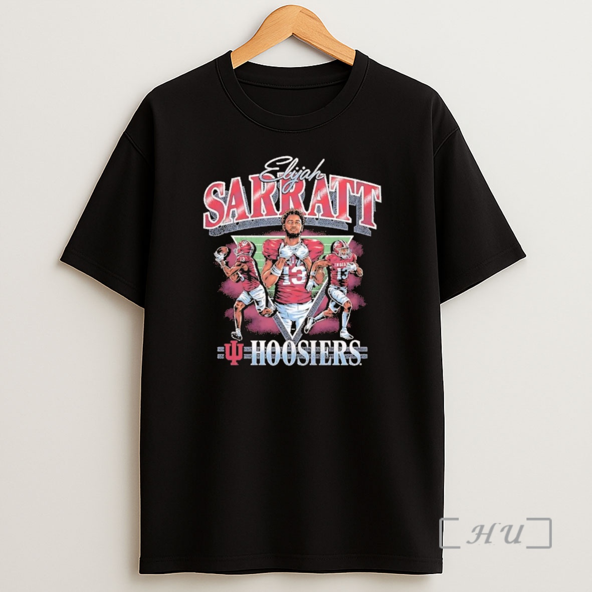 Officials Elijah Sarratt Graphic Collage Indiana Hoosiers Chriast Premium Shirt Sweatshirt Tee