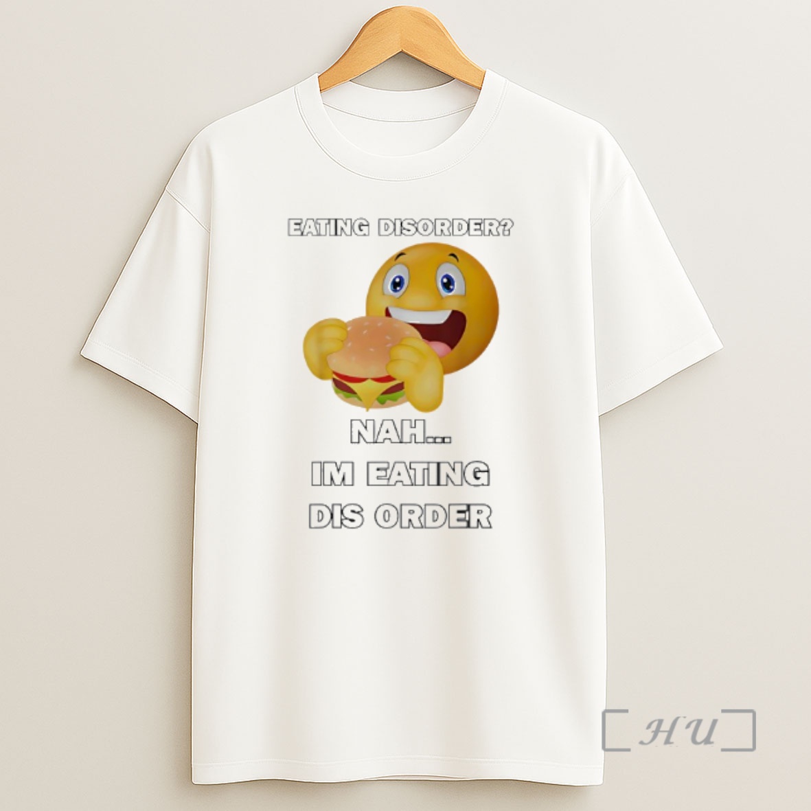 Officials Emoji Eating Hamburger Eating Disorder Nah Im Eating Dis Order Shirt Sweatshirt Tee