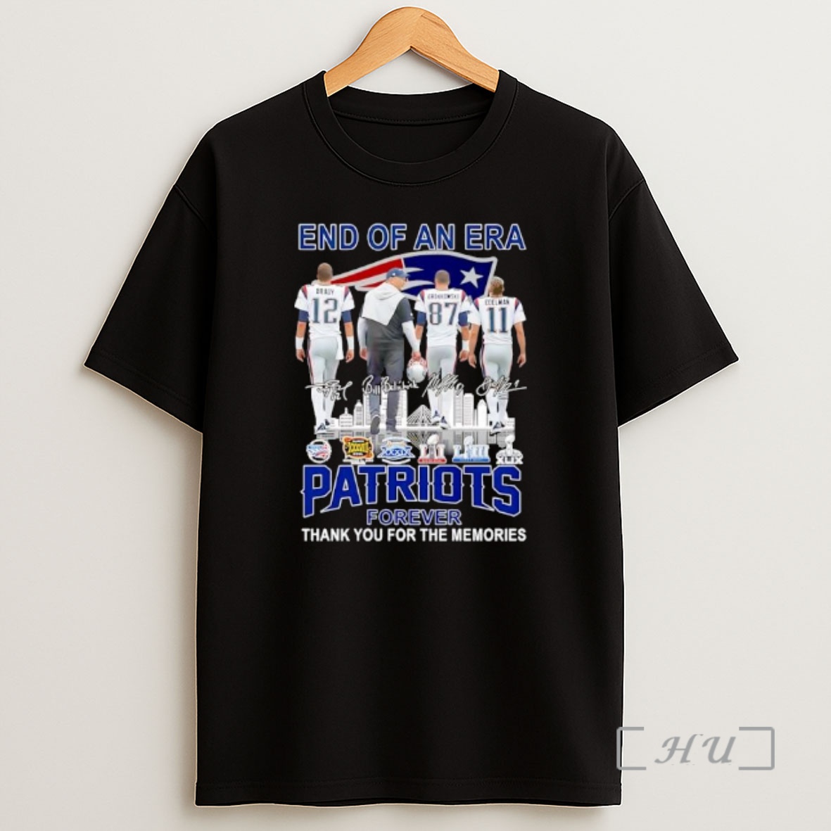 Officials End Of An Era New England Patriots Forever Thank You For The Memories Signature Ornaments Shirt Sweatshirt Tee