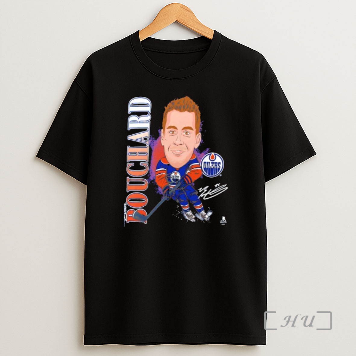 Officials Evan Bouchard Edmonton Oilers Player Action Signature Shirt Sweatshirt Tee
