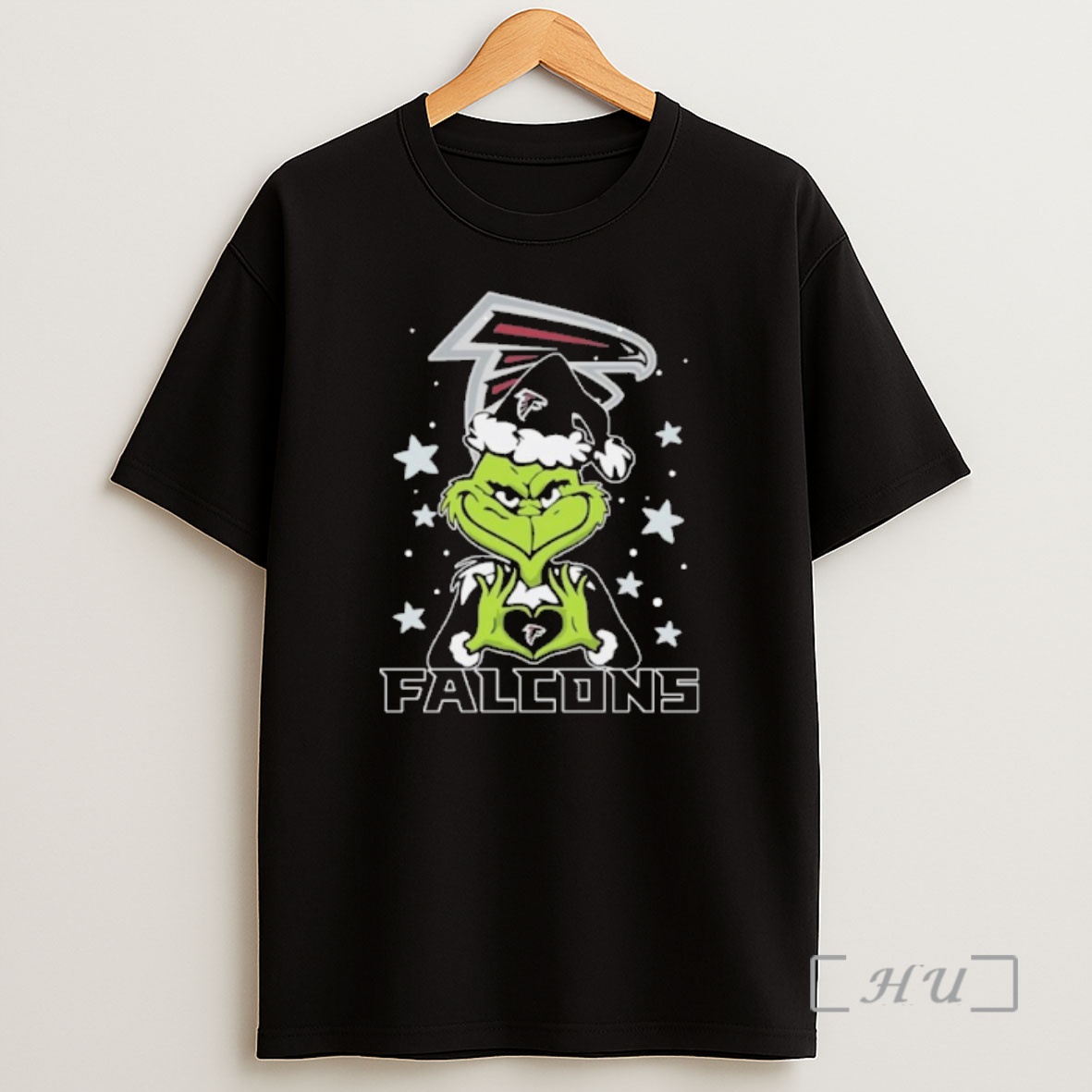 Officials Falcons Logo The Santa Grinch Shirt Sweatshirt Tee