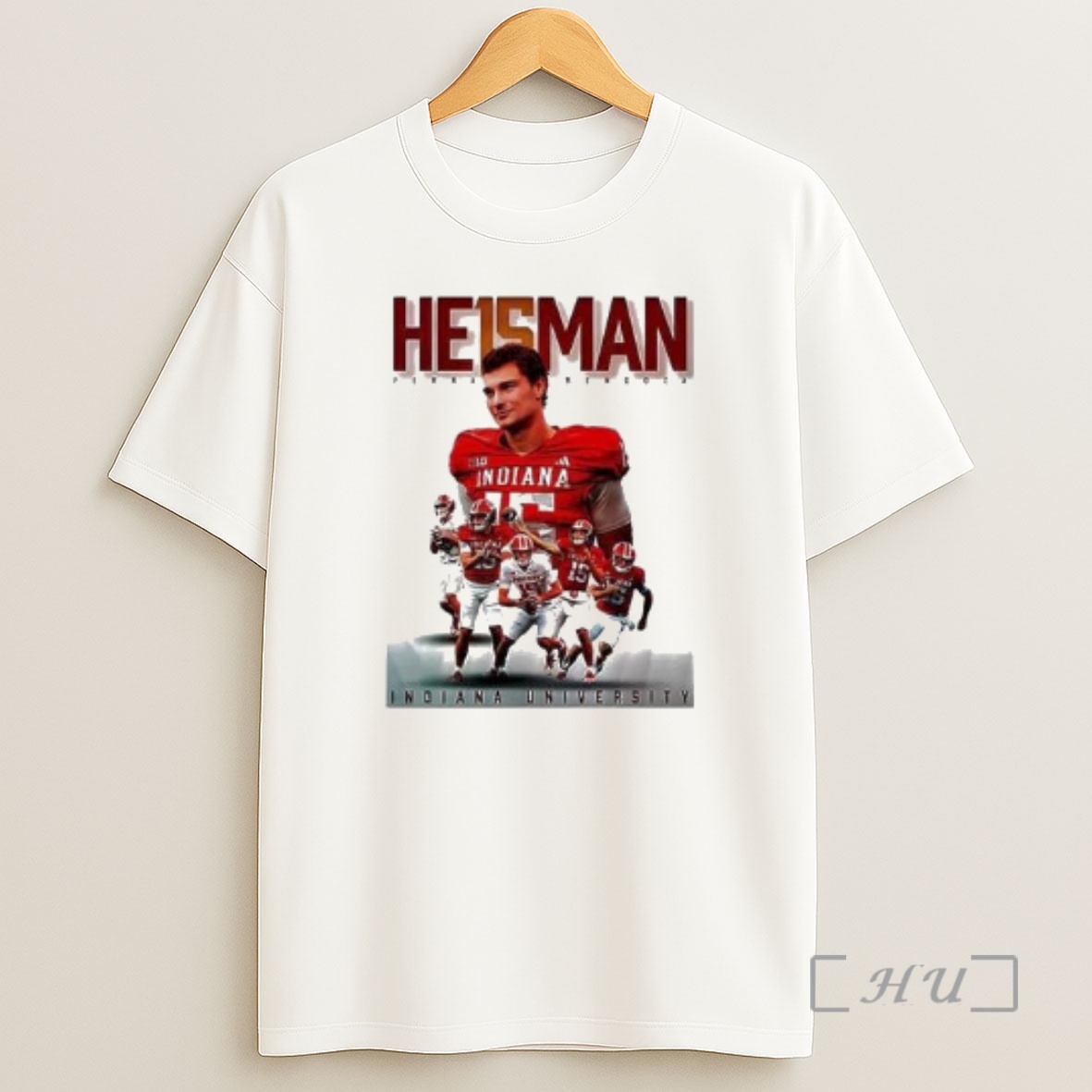 Officials Fernando Mendoza Heisman Indiana University Circle White Shirt Sweatshirt Tee