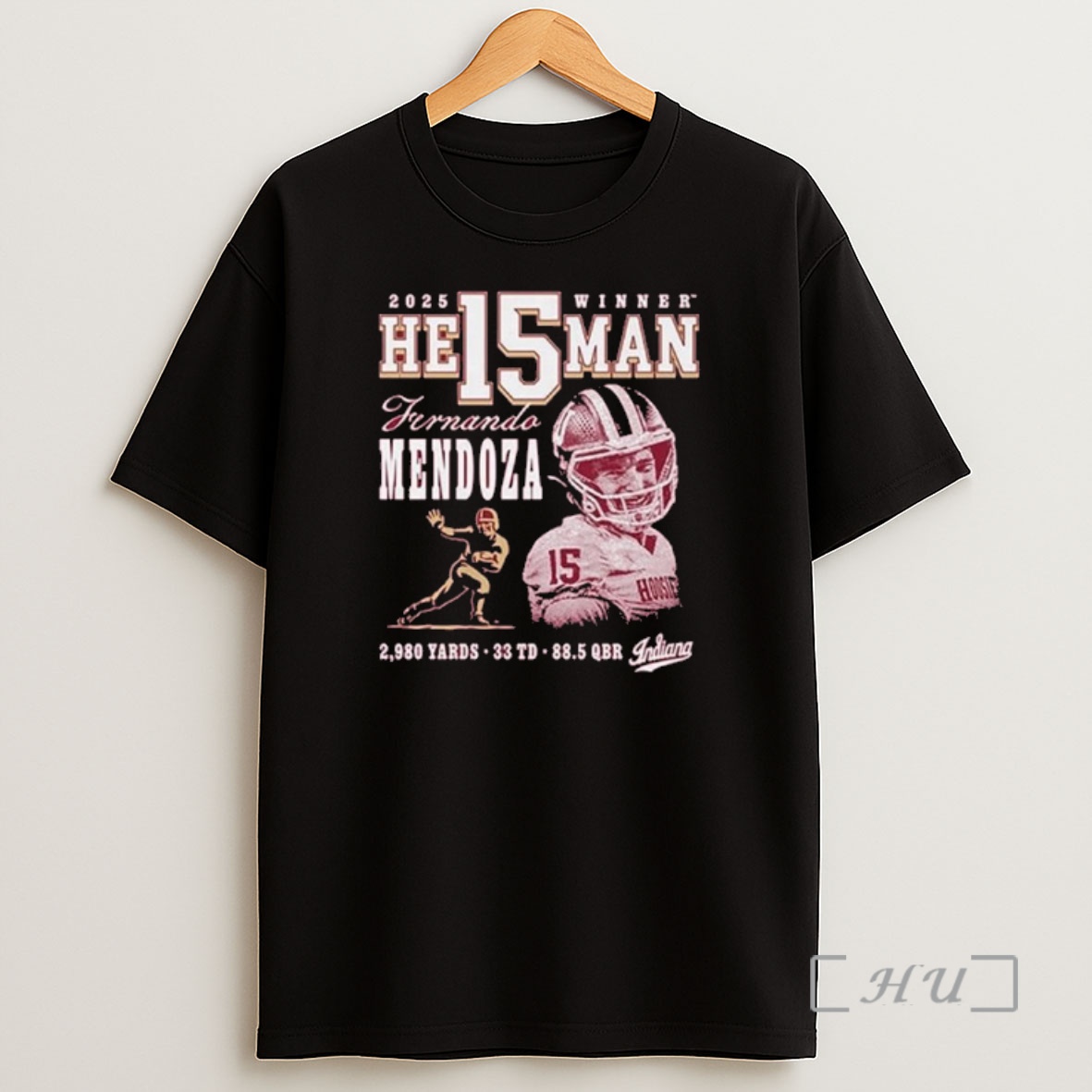 Officials Fernando Mendoza Indiana Hoosiers 2025 He15man Trophy Winner Shirt Sweatshirt Tee