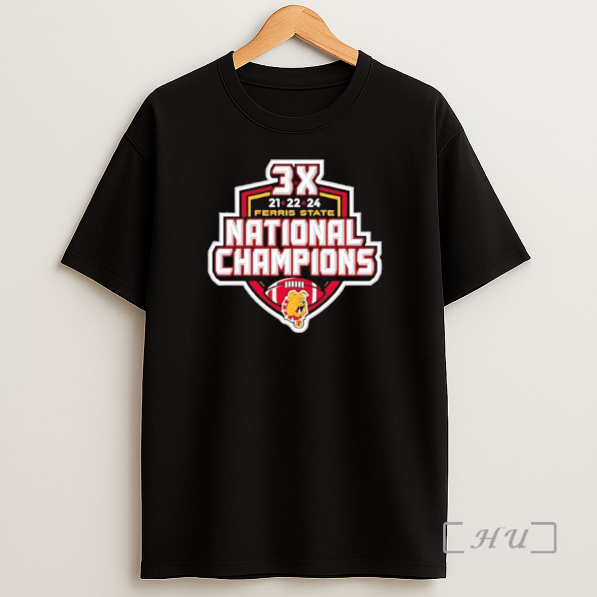 Officials Ferris State Bulldogs 2025 National Champions 3x 21 22 24 Shirt Sweatshirt Tee