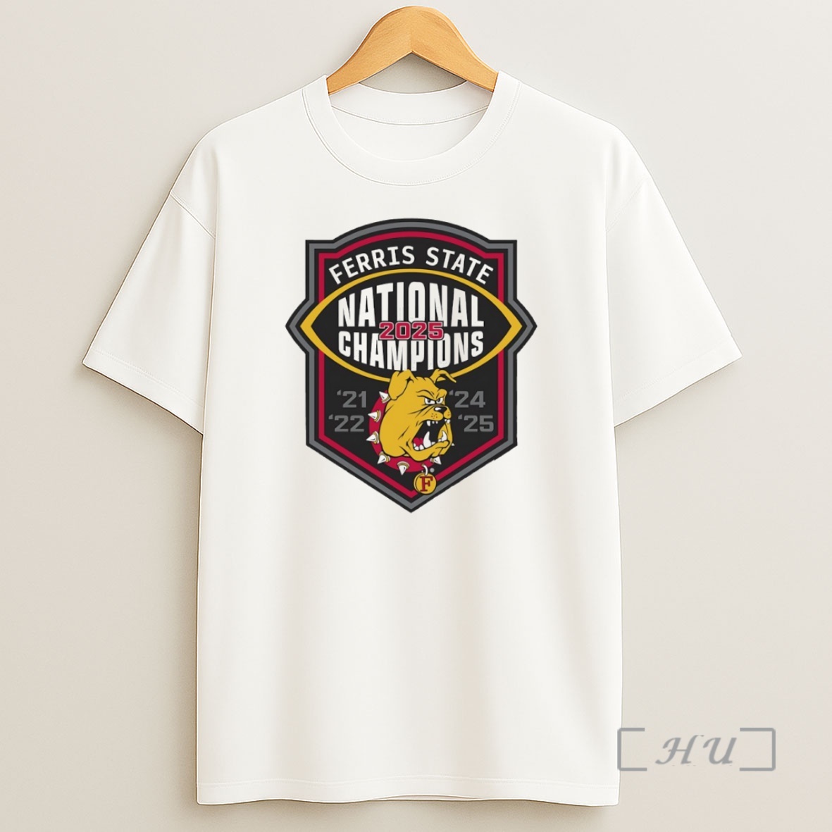 Officials Ferris State Bulldogs 2025 National Champions Logo Circle Shirt Sweatshirt Tee