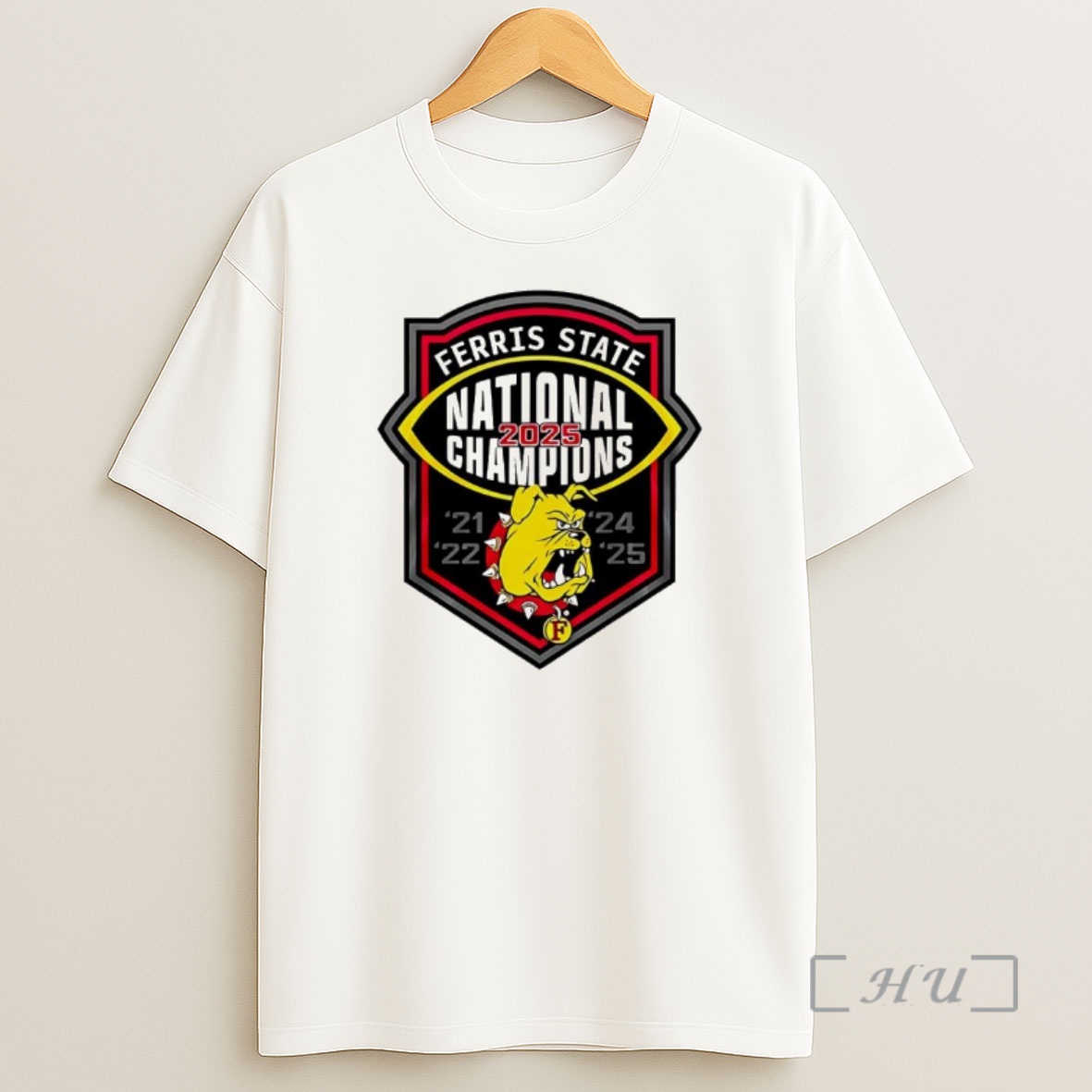 Officials Ferris State Bulldogs Ncaa Division Ii National Champions 2025 Logo Shirt Sweatshirt Tee