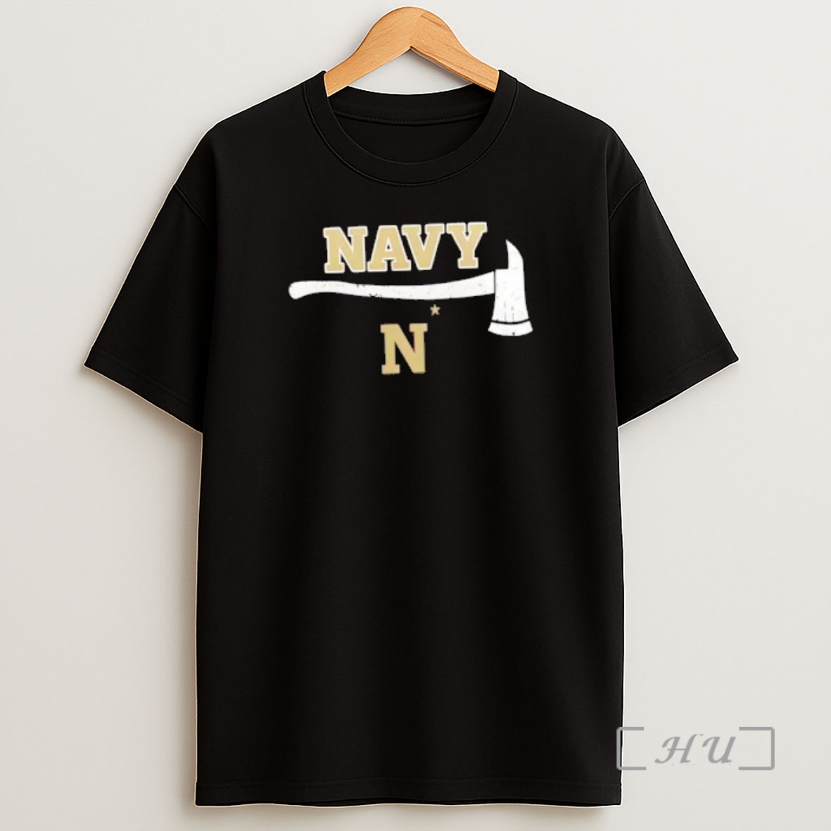 Officials Firefighter Fire Dept Always Ready Navy Midshipmen 2 Sided Shirt Sweatshirt Tee