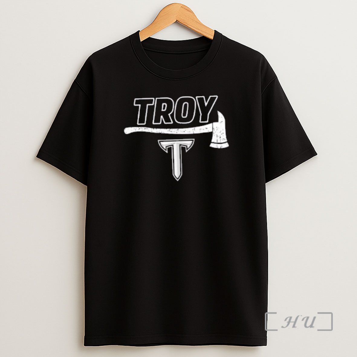Officials Firefighter Fire Dept Always Ready Troy Trojans 2 Sided Shirt Sweatshirt Tee