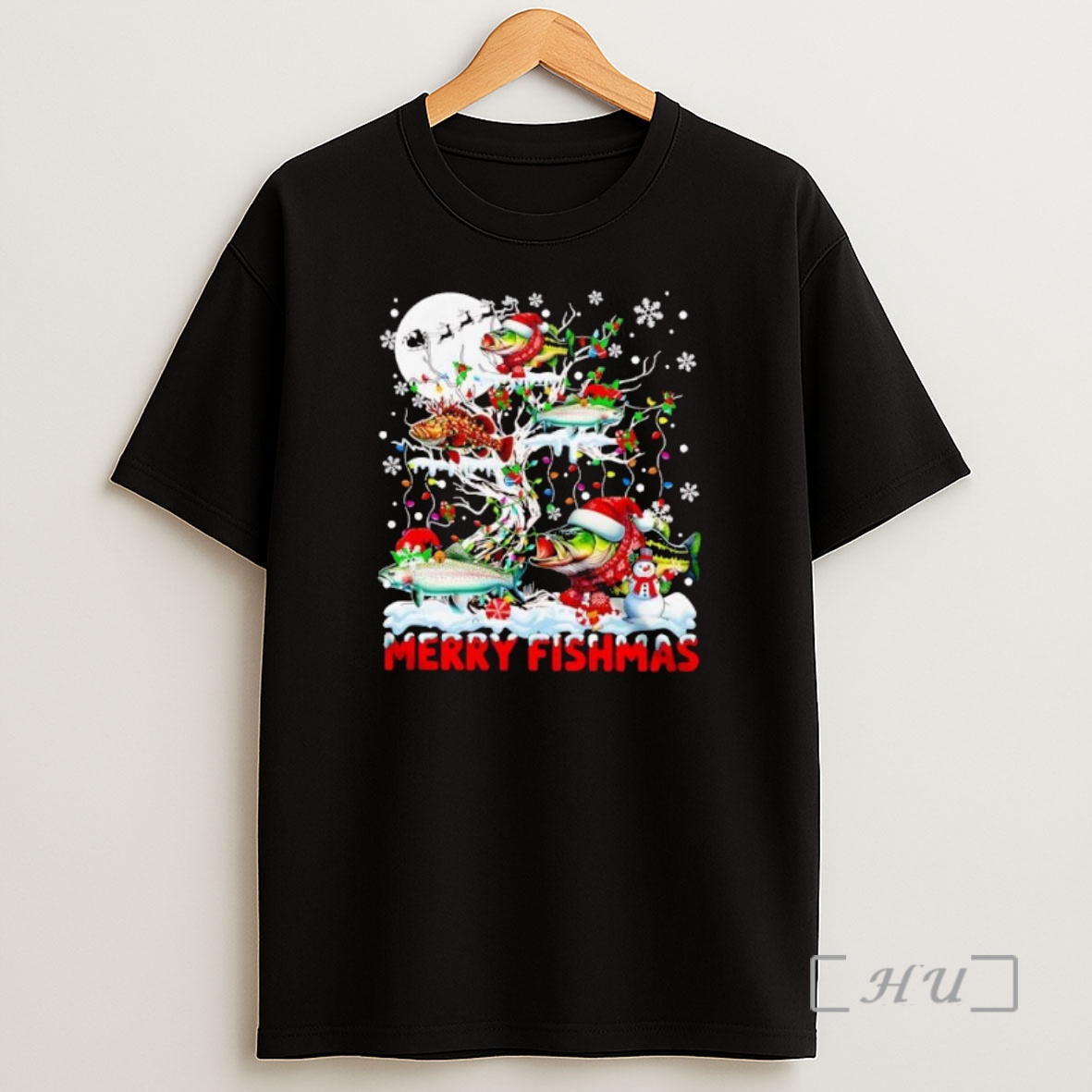 Officials Fishmas Lovely Christmas Fish On X Mas Tree Premium Shirt Sweatshirt Tee