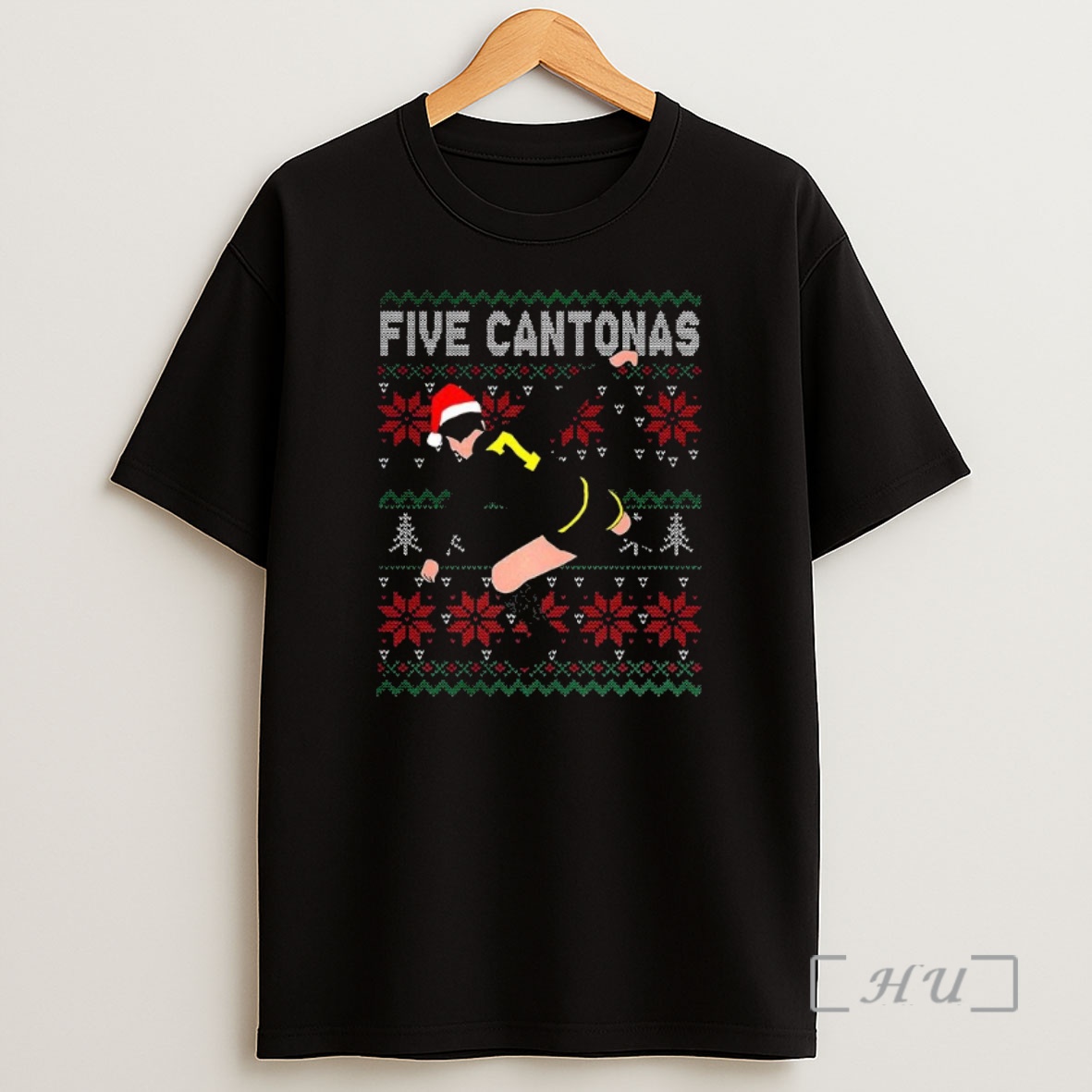 Officials Five Cantonas Eric Cantona Ugly Christmas Premium Shirt Sweatshirt Tee