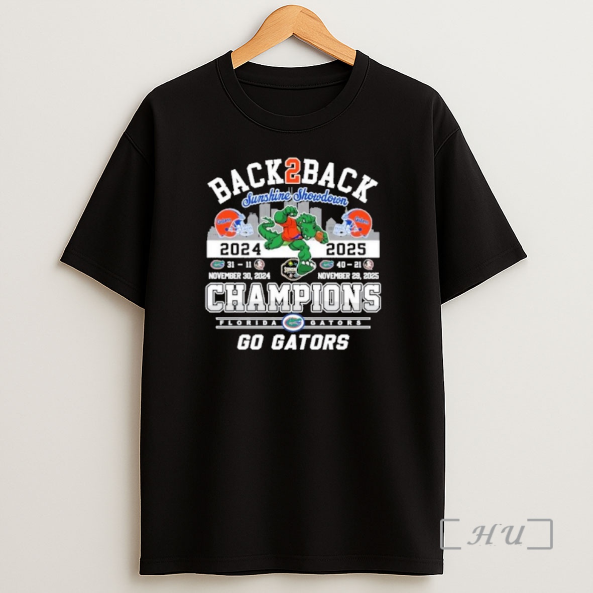 Officials Florida Gators Beat Seminoles Again Sunshine Showdown Champions Back 2 Back Premium Shirt Sweatshirt Tee