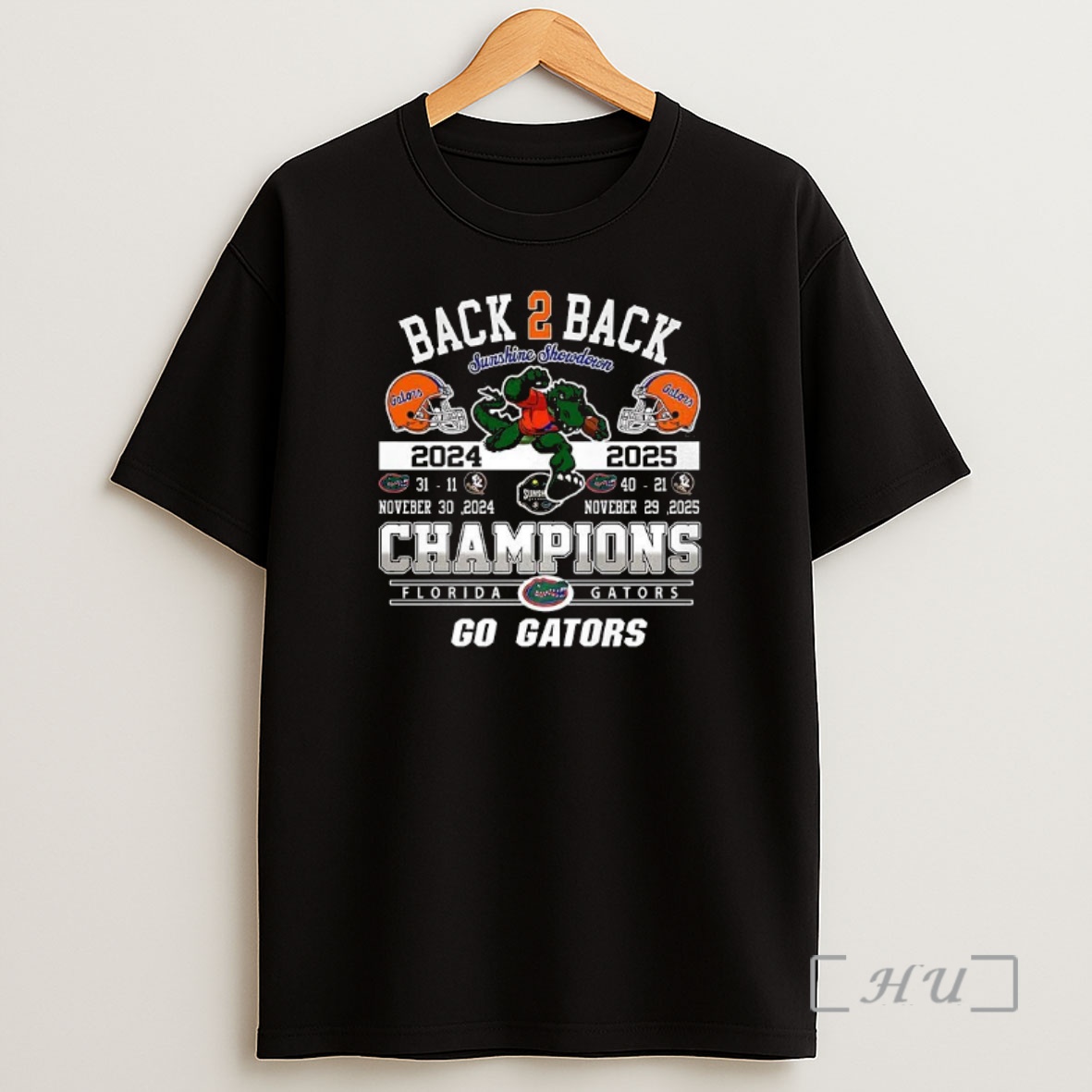 Officials Florida Gators Back 2 Back Champions Go Gators 2025 Premium Shirt Sweatshirt Tee