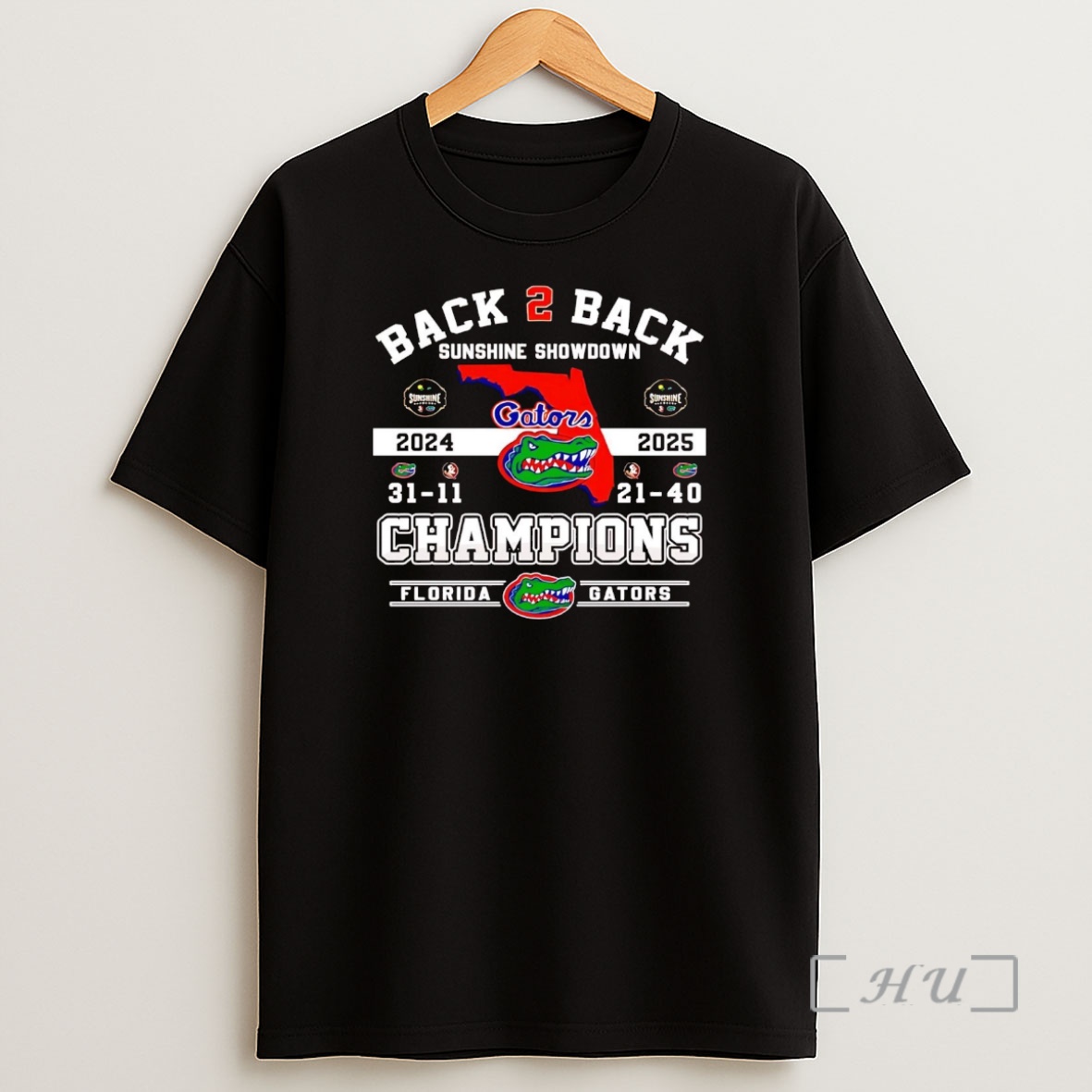 Officials Florida Gators Back 2 Back Sunshine Showdown Premium Shirt Sweatshirt Tee