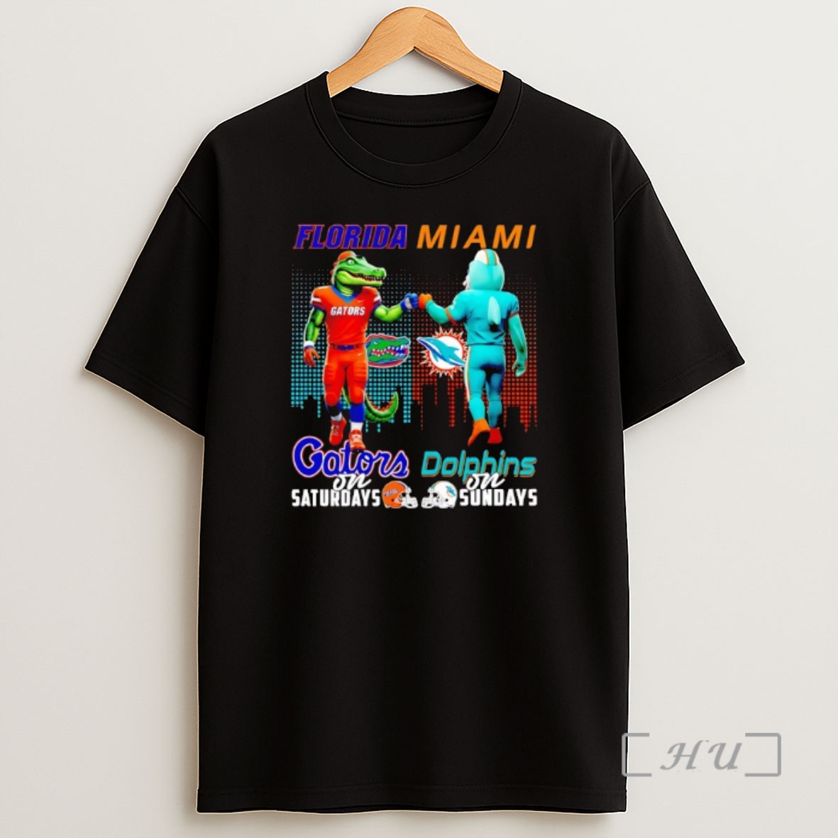 Officials Florida Gators On Saturdays Vs Miami Dolphins On Sundays Gameday Mascot Shirt Sweatshirt Tee