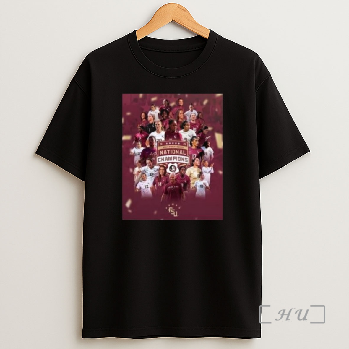 Officials Florida State Womens Soccer 2025 National Champions Circle Black Shirt Sweatshirt Tee