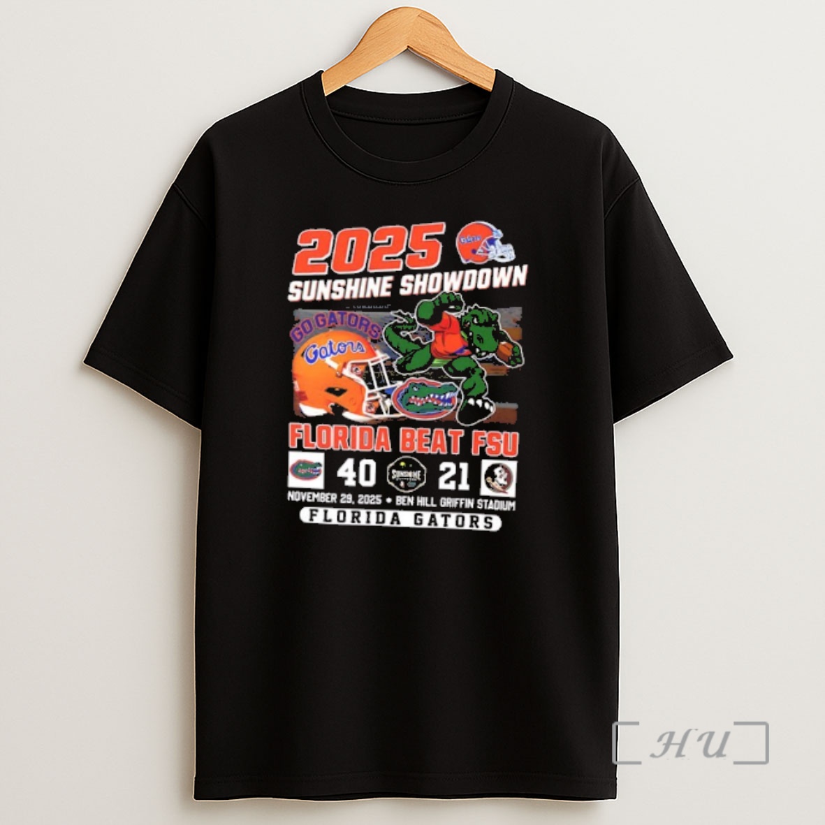 Officials Florida Beat Fsu 40 21 Back To Back 2025 Sunshine Showdown Champions 2 Sided Premium Shirt Sweatshirt Tee