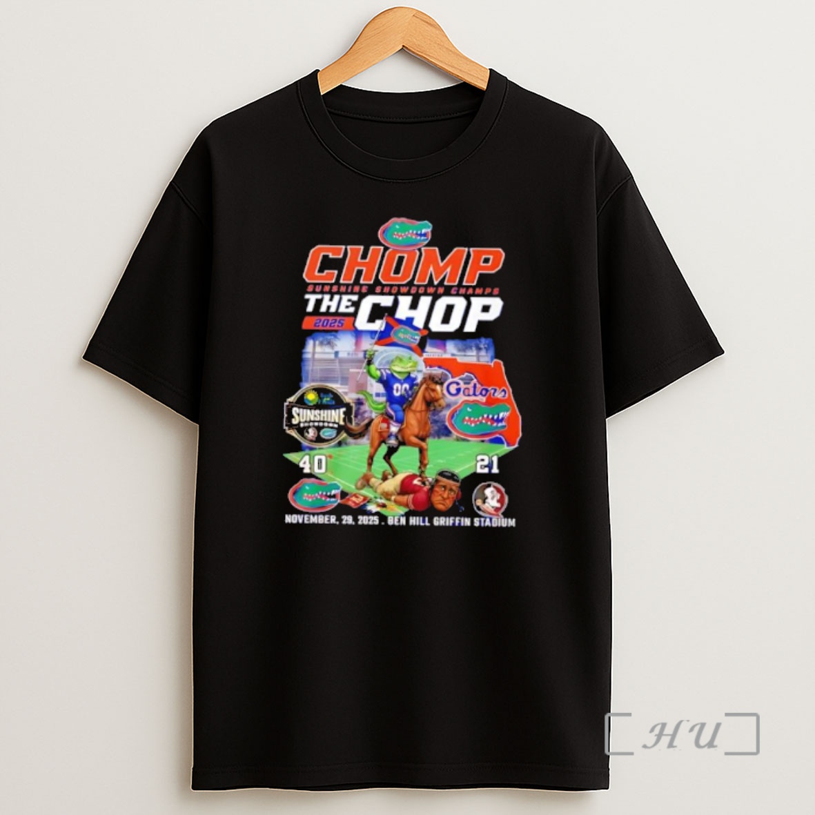 Officials Florida Gators Sunshine Showdown Champs 2025 Chomp The Chop Premium Shirt Sweatshirt Tee
