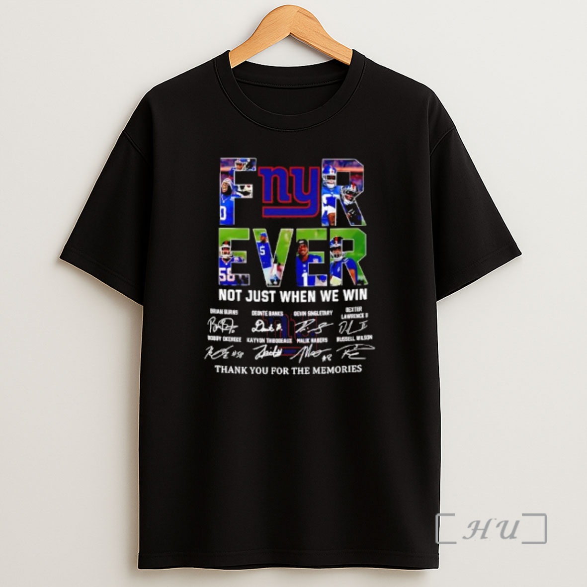 Officials Forever Fan New York Giants Football Not Just When We Win Signatures Shirt Sweatshirt Tee