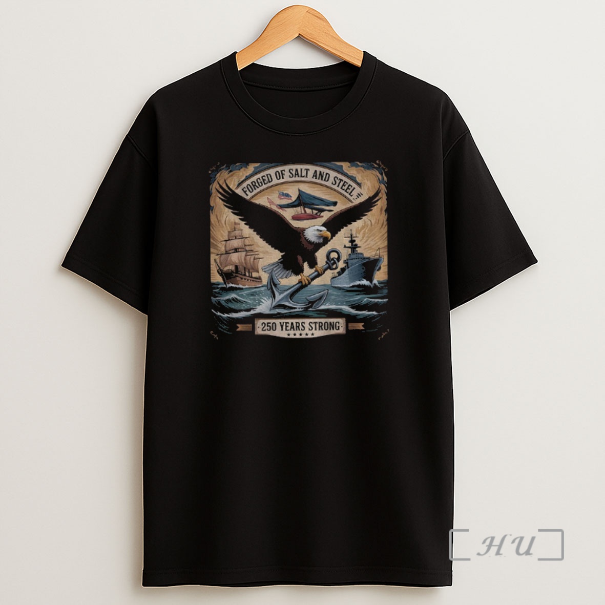 Officials Forged Of Salt And Steel 250 Years Strong Navy Veteran Shirt Sweatshirt Tee