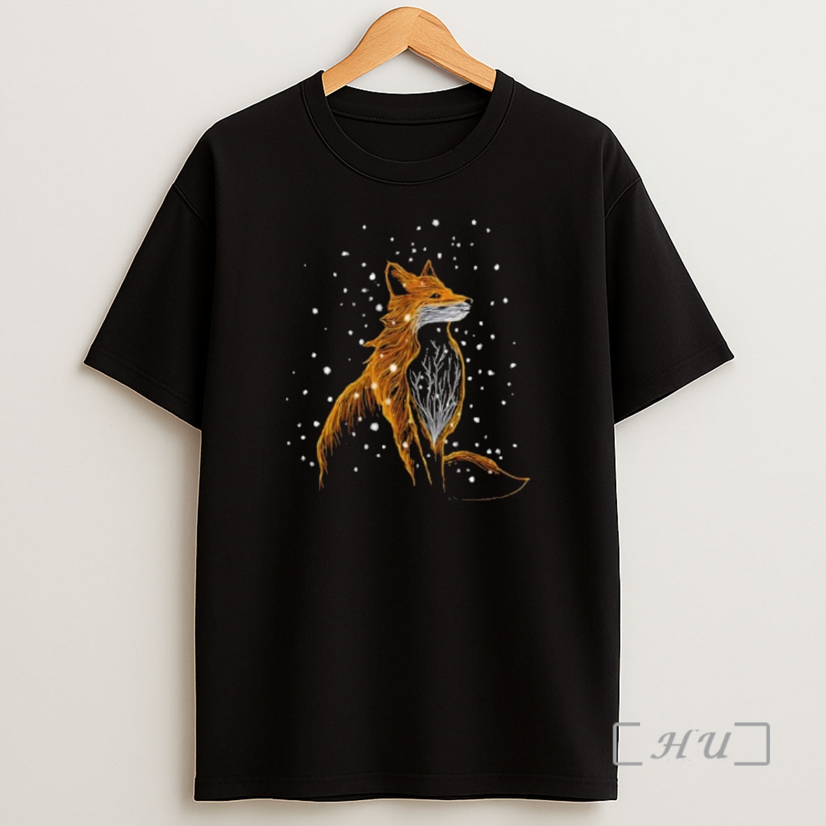 Officials Fox In Snowy Night Scene Premium Shirt Sweatshirt Tee