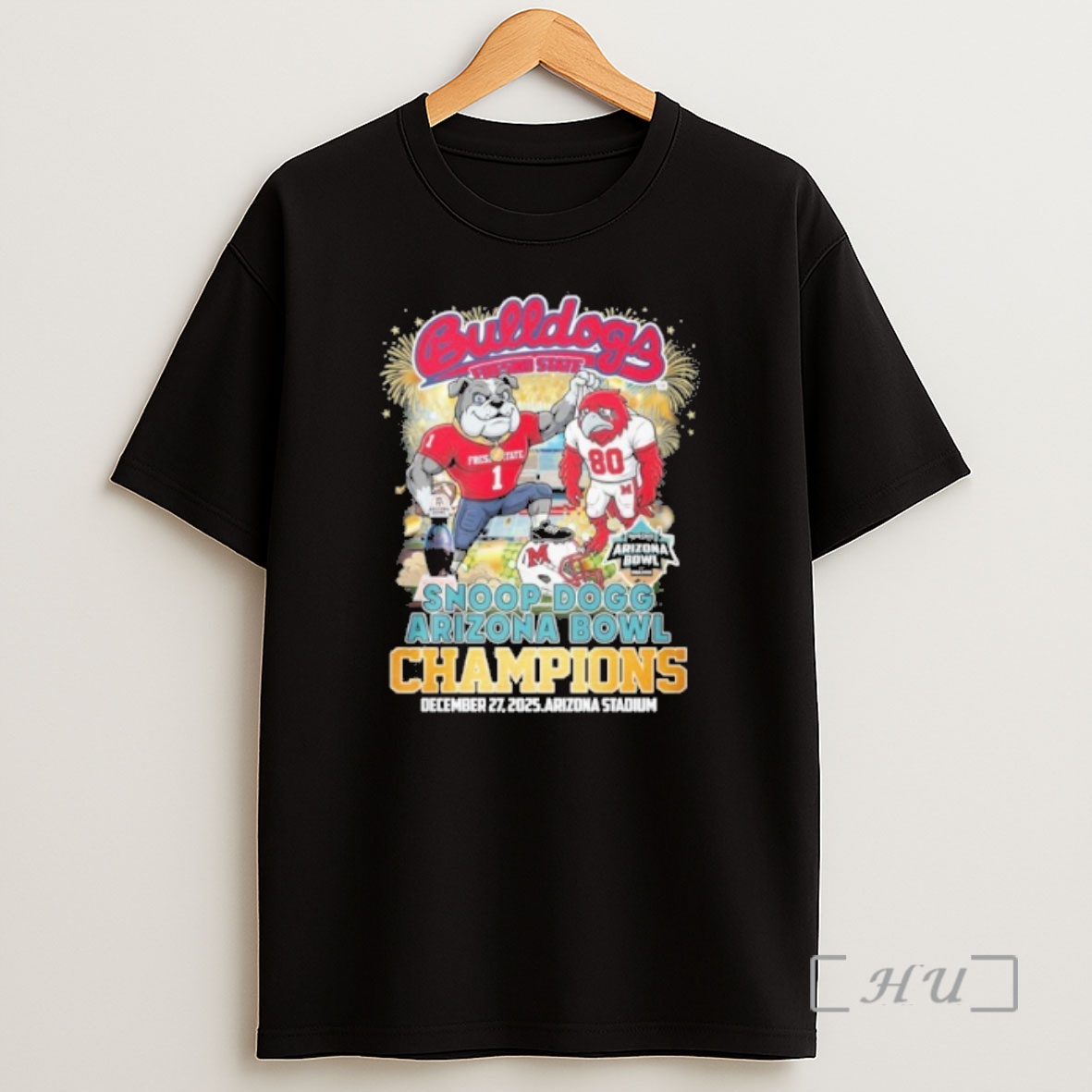 Officials Fresno State Bulldogs Mascot Arizona Bowl Champions Shirt Sweatshirt Tee