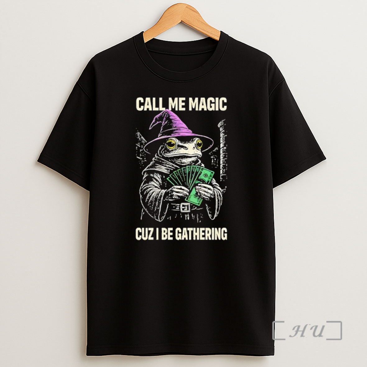 Officials Frog Wizard Call Me Magic Cuz I Be Gathering Shirt Sweatshirt Tee