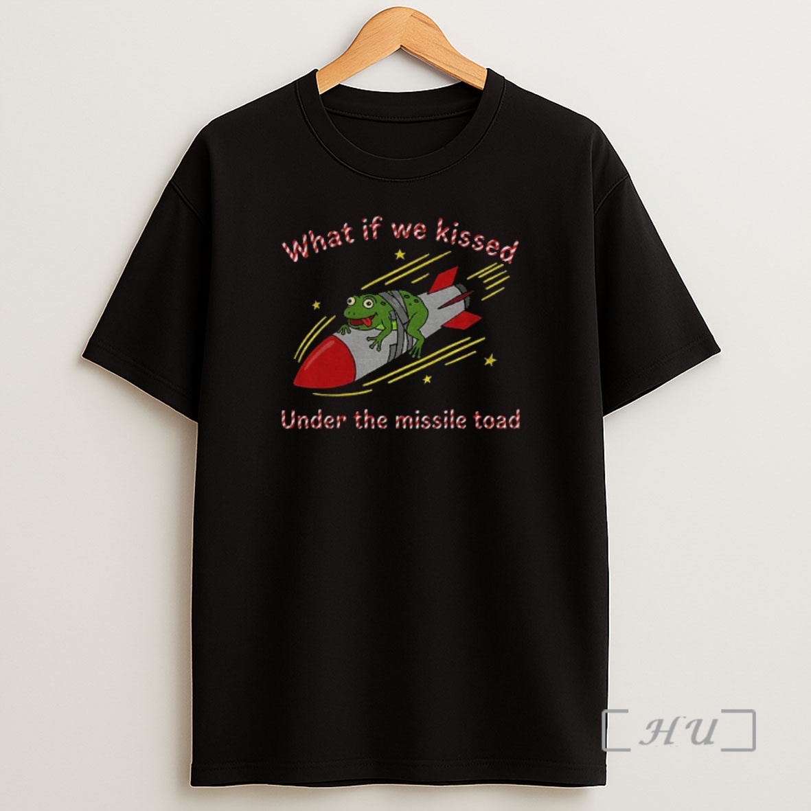 Officials Frog Rocket What If We Kissed Under The Missile Toad Premium Shirt Sweatshirt Tee