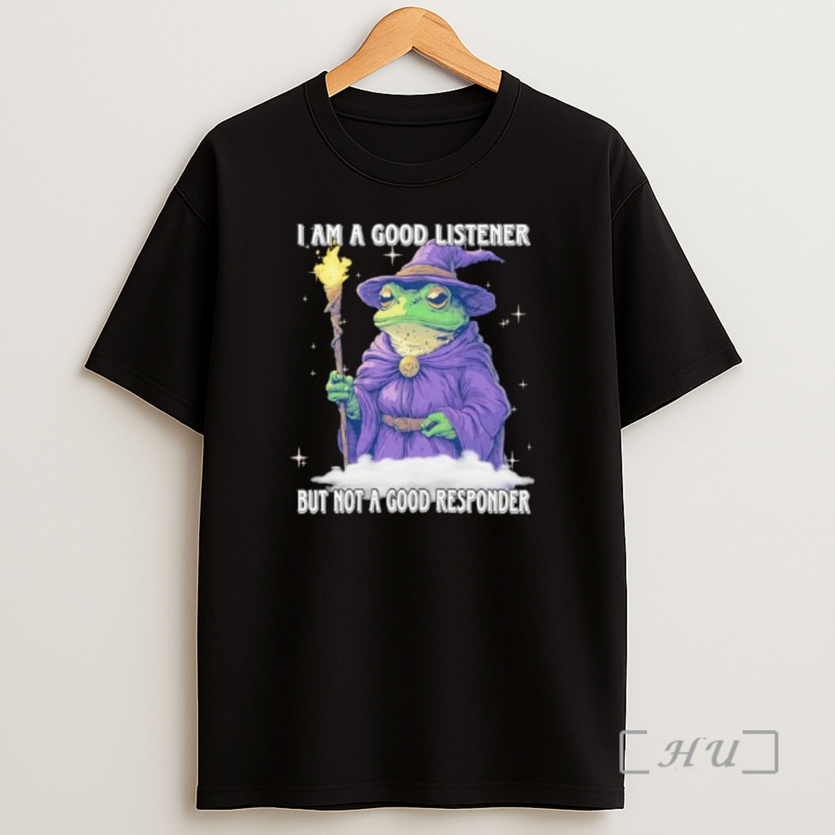Officials Frog Wizard I Am A Good Listener But Not A Good Responder Ornaments Premium Shirt Sweatshirt Tee