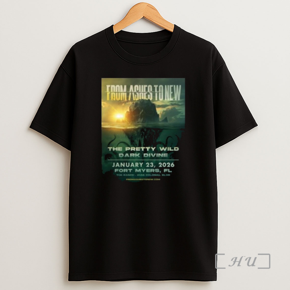 Officials From Ashes To New Fort Myers Fl January 23 2026 Concert Circle Black Shirt Sweatshirt Tee