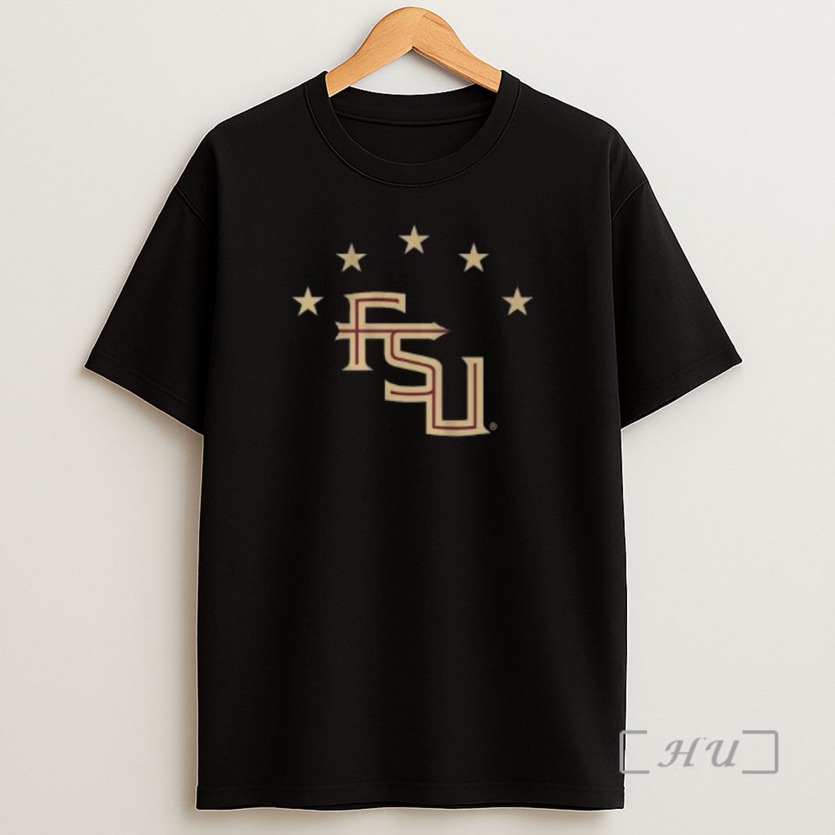 Officials Fsu Soccer Five Stars Circle Black Shirt Sweatshirt Tee