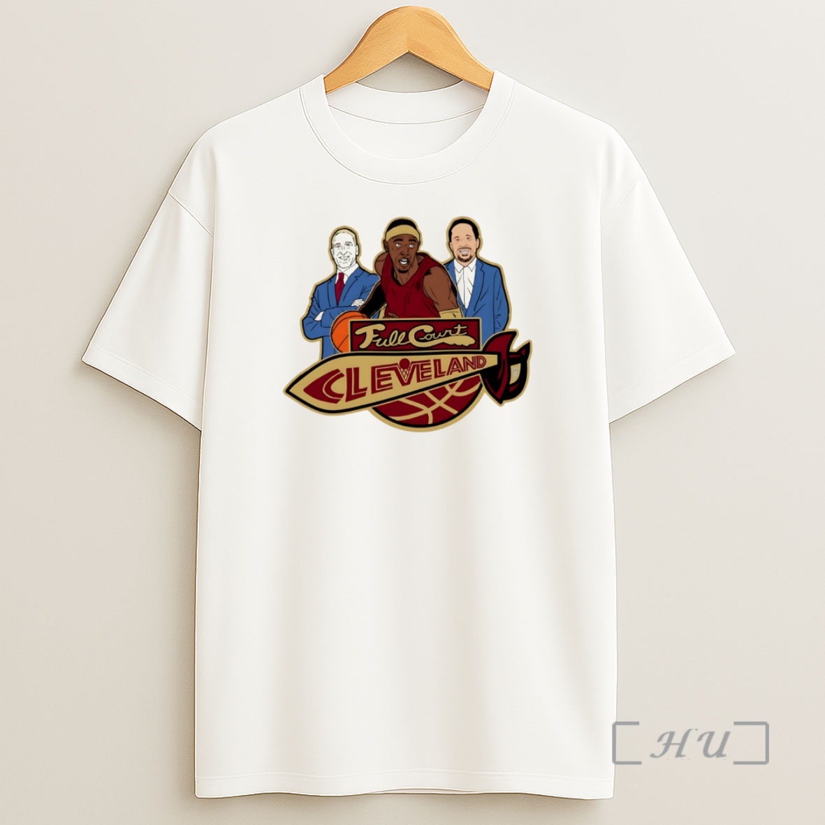 Officials Full Court Cleveland Caricature Christmas Premium Shirt Sweatshirt Tee