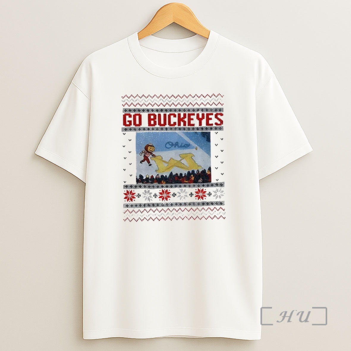 Officials Funny Brutus Vs Michigan Game Day Brutus Ohio State Snow Go Buckeyes Xmas Shirt Sweatshirt Tee