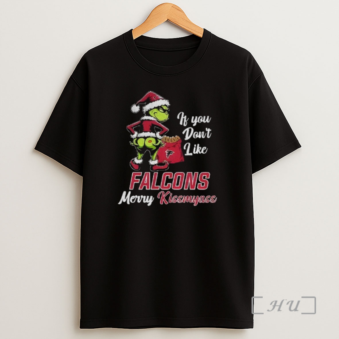 Officials Funny Grumpy Grinch If You Dont Like Atlanta Falcons Merry Kissmyass Shirt Sweatshirt Tee