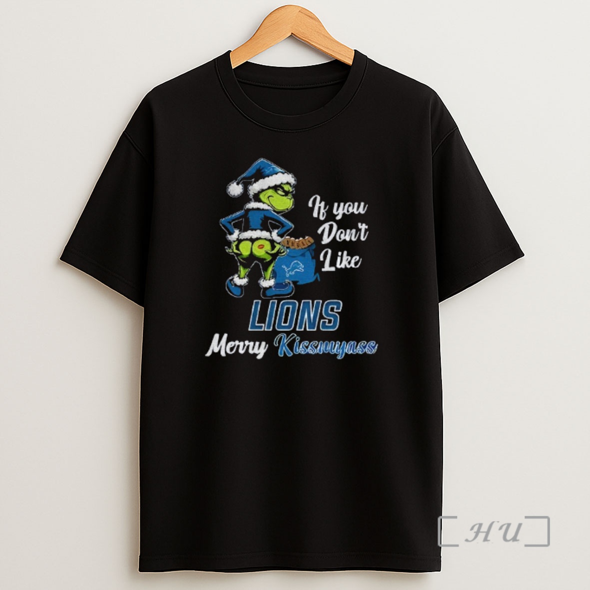 Officials Funny Grumpy Grinch If You Dont Like Detroit Lions Merry Kissmyass Shirt Sweatshirt Tee