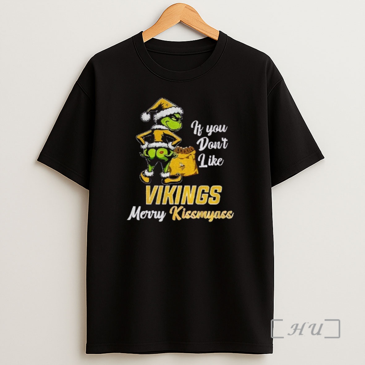 Officials Funny Grumpy Grinch If You Dont Like Minnesota Vikings Merry Kissmyass Shirt Sweatshirt Tee