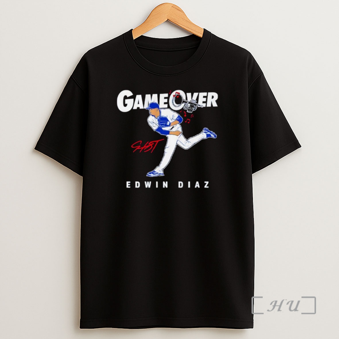 Officials Game Over Edwin Diaz Los Angeles Dodgers Baseball Signature Ornaments Shirt Sweatshirt Tee